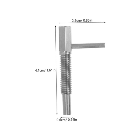 Top Shelf Stainless Steel Retractable Spring Indexing Pin For Cabinets with dimensions 2.2cm x 4.1cm x 0.6cm, heavy-duty plunger.