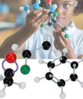Child using Molecular Model Kit Atom Link Chemistry Set With 1049 Pieces Including 398 Molecular Balls And 512 Connectors