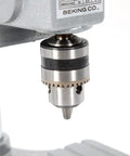 Hella Solid 340W Benchtop Drill Press With Three Speed Settings And Adjustable 1 To 10Mm Chuck, close-up of 1-10mm chuck for precise drilling.