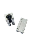 Beefy 2 Pack SBR12LUU Linear Bearing Blocks for 12mm guide rail showing aluminum housing and steel insert