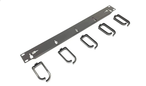 5 Pack 1U 19 Inch Server Rack Cable Management Panel With D Ring Hooks For Horizontal Or Vertical Wire And Cord Organizer In Data Centers