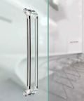 Heavy Duty Brushed Stainless Steel Push Pull Glass Door Handle For Home Office And Hotel Built For Tough Use Rust Resistant Smooth Operation Available In 800mm Or 1200mm Length installed on glass door
