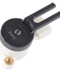 GM Genuine Parts brake pedal position sensor, round black head with white housing, angled view.