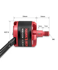 Side view of Beefy Brushless 2212 920KV RC Motor For Planes And Quadcopters 2 4S 52g with dimensions labeled in red.