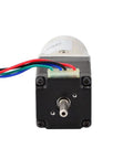 Front view of Nema 11 Stepper Motor With Planetary Gearbox 27 To 1 Dual Shaft Geared Motor High Torque 0.067 Deg Step Angle 4 Wire Bipolar.
