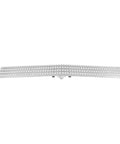 Collocatable Conveyor Roller 12W x 79L Foldable Unpowered Gravity Conveyor Table with four rows of wheels, shown flat.