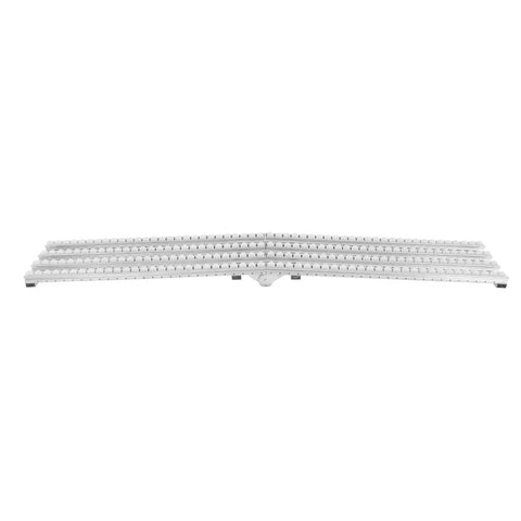 Foldable Gravity Conveyor 79 Inches Wide With Four Row Wheels Light Duty Unpowered Roller Table For Warehouse Unloading And Logistics Shipment viewed from the top