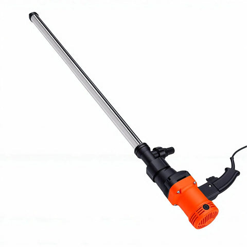 Hilitand Heavy Duty Electric Drum Pump 60-75LPM 8000Rpm Stainless Steel Tube 90Cm For Derv Kerosene Milk Water With 3-3.5M Suction And 6M Lift Us Plug Quick Transfer