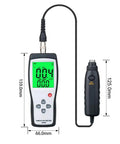 Portable LCD Vibration Analyzer And Vibrometer Meter With Large Clear Screen, On The Go Vibration Severity Tester For Acceleration, Velocity, And Displacement Readouts, 0.1 To 199.9 Meters Per Second Easy Read Measurement Tool, black handheld unit