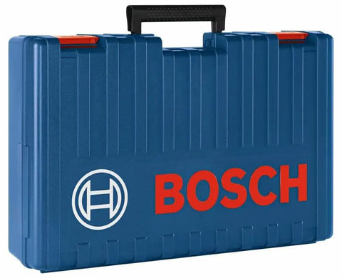 Blue carrying case for Heavy-Duty SDS Max Rotary Hammer Drill, 13 Amp, 120V, 6.5 ft-lbs Impact Energy, portable storage