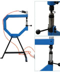 Beefy Heavy Duty Pneumatic Planishing Hammer For Sheet Metal Shaping With Stainless Steel Build Pedals And Steel Frame, industrial grade.