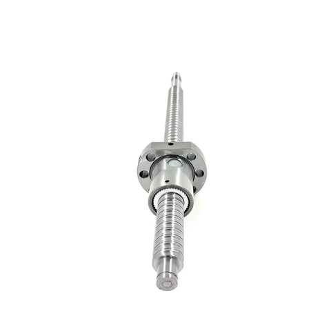 Beefy Flanged 1204 Ball Screw With Single Nut BK And BF10 For CNC Machining Crisp Smooth Low Friction Linear Motion Heat Treated Steel Build