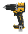 Compact 20V Max Brushless Cordless Hammer Drill With A Rock Solid Ratcheting One Half Inch Chuck And One Thousand Six Hundred Fifty RPM, side view.