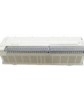 Compact PLC Module Programmable Controller For Industrial Automation With 128 Input Output Points Built Tough For Fast Setup And Smooth Control And Reliable Machine Management In Tough Factory Environments. white 128 I/O terminal block