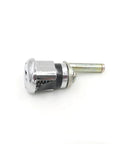 Spring Type Blade Linkage Lock For Filing Cabinets And Metal Cabinets, Heavy Duty Chrome Zinc Alloy Cam Lock With Latch, MA15 Style, No Key Required, Built To Last Chrome Finish For Cabinets And Mailboxes, chrome finish