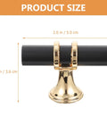 10 Piece Black Zinc Alloy Cabinet Handles And Drawer Pulls For Wardrobe Dresser And Furniture Replacement Hardware, gold and black handle with size dimensions 2.0 in by 1.4 in.