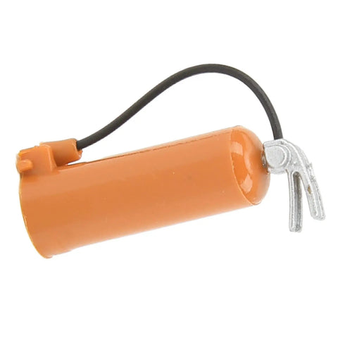 Orange Fire Safety Prop For Rc Crawlers Axial Scx24 Scale Decor Snap On Accessory lightweight plastic fire extinguisher prop