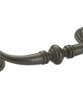 Matte Black Iron Traditional Cabinet And Drawer Pull Handle For Kitchen And Bathroom Or Furniture Durable Center To Center 4 1 Quarter Inch 108 Millimeters