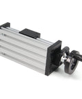 100mm Travel Length Double Optical Axis Guide Ballscrew SFU1605 With Hand Crank for DIY CNC Router X Y Z Linear Stage Actuator