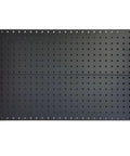 Heavy Duty Wall Mounted Pegboard Storage Rack With Rustproof Hooks And Durable Storage Bins For Garage Tool Organization Badass Workshop Setup In Gray 48 By 47 Inches, black pegboard surface.