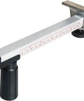 Box Resizer Tool With Safety Blade Cover And Scoring Wheel For Custom Box Size Up To 10 Inches Deep, No Guesswork Reducing Cartons To Exact Dimensions For Ecommerce, Retail And Warehouse Packing, white metal with ruler markings