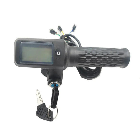 Universal Electric Scooter Throttle With Speedometer And Mileage Display For Ebike 36V 48V 60V 72V Brushless Controllers, Adjustable Voltage, No Fuss Install, Snappy Acceleration