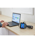 12V Max Connected Thermal Camera With 500 Sharp Thermal Images Storage For On Site Inspections connected to laptop