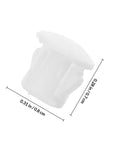 White Plastic Screw End Cap and Hole Plug, 0.31 in diameter, part of 100 Pack for homes, offices and commercial spaces