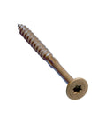 Strong-Drive Framing Screws 0.160 Inch By 3 Inch Sawtooth Point 6-Lobe Drive Quik-Guard Low Profile Head Tan single screw
