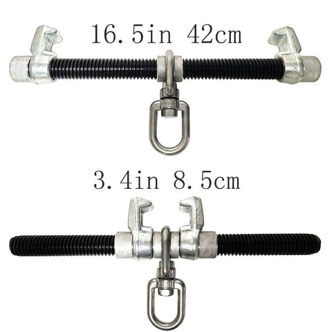 Rock Solid Steel I Beam Anchor For Roof Fall Protection With No Sweat Adjustable Slide Fits 3.5 To 16.5 Inch Wide Beams Up To One Quarter Inch Thick Kickass Hold For Hardworking Roofer Teams