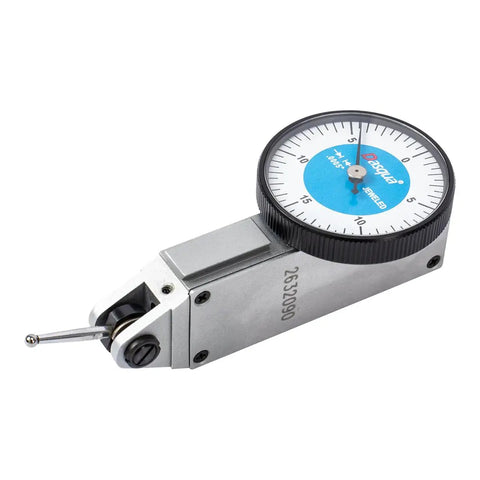 Large Face Dial Test Indicator for Precision Machining with 0 to.030 inch range and.0005 inch graduation, durable hard frame.