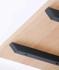 Hella Sturdy Heavy Duty Wall Mounted Shelf Brackets Iron Metal Shelving Supports Rust Proof Storage Braces under wooden shelf