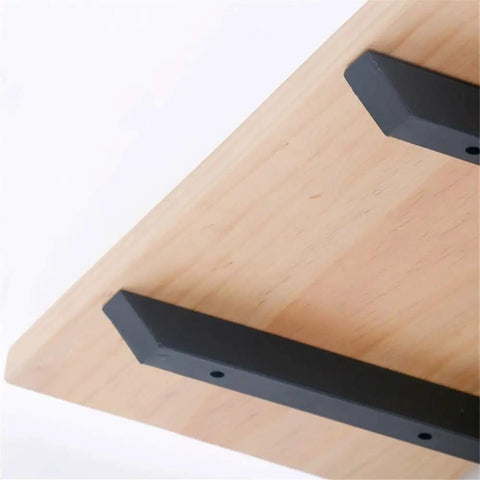 Hella Sturdy Heavy Duty Wall Mounted Shelf Brackets Iron Metal Shelving Supports Rust Proof Storage Braces under wooden shelf