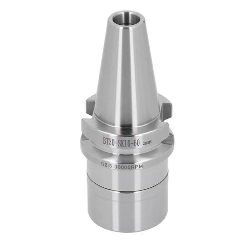 Heavy Duty BT30 CNC Collet Chuck Holder forged from top grade 40Cr steel with non-slotted nut for vibration reduction.
