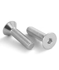 3/8-16 Inch Socket Cap Screws Flat Head Countersunk Bolts Heavy Duty 304 Stainless Steel shown on a white background.