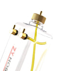 Clear 1000ML RC Gas Fuel Tank For RC Airplanes With Transparent Plastic Bottle, Metal Cap Inlet And Outlet, Lightweight