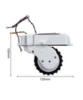 Side view of Left And Right Walking Wheel Set For Robot Vacuum Cleaner Built Tough Replacement Wheels Mijia with measurements