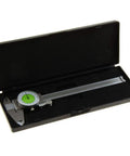 6 Inch Dial Caliper with Dual Fractional and Decimal Inch Scales Stainless Steel Body 0.01 Inch Resolution in case