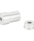 Aluminum 4mm motor shaft coupling set with cylindrical spacer and flange mounting hub