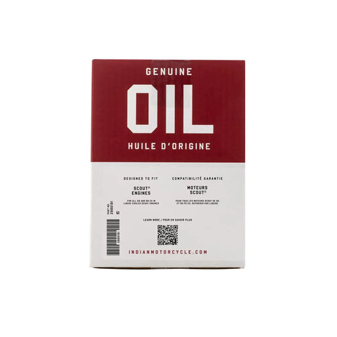 Box of Motorcycle Oil Change Kit For Scout 60 And 69 Cu In Liquid Cooled Engines With 4 Quarts 15W60 Full Synthetic Oil