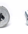 Self Drilling Drywall And Hollow Wall Anchor Kit With 100 Pieces Including 50 Number 8 Anchors And 50 Zinc Plated Screws Close-Up