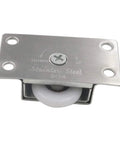 Sliding Door Roller Wheels Set 4 Pairs Nylon Wheel With Iron Shell Electroplating Finish for Closet Cabinet Wardrobe Doors