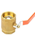 Bulletproof Brass Ball Valve Two Inch Shut Off delivers smooth zero drag flow with durable brass and orange handle for reliable plumbing.
