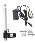 Beefy 24V Linear Actuator with Adjustable 25mm to 1000mm Stroke 950 RPM and 3000N Thrust Includes DC Power Supply and Mounting Brackets