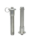 Stainless Steel Quick Release Pin 8mm With Button Lock No Tools Needed Heavy Duty Fast Pin For Rigging And Clamping Projects