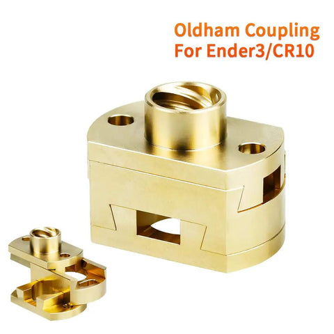 Oldham Coupling For 3D Printer Upgrade Fits Ender 3 Pro V2 CR 10 CR 10S Pro S4 S5 Z Axis T8 Lead Screw Brass CNC Precision