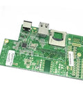 Straight Plug And Play Thermal Label Printer Network Card Built For Tsc Ttp346 And 644m Models, green circuit board with RJ45 port.