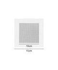 Heavy Duty Drywall Repair Kit With 6 Self Adhesive Patches 4 By 4 Inch Aluminum And Fiberglass Mesh Patches For Big Holes In Sheetrock Plaster And Ceilings Quick Easy Durable Fixes For A No Brainer Job showing dimensions 10 cm by 15 cm