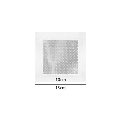 Heavy Duty Drywall Repair Kit With 6 Self Adhesive Patches 4 By 4 Inch Aluminum And Fiberglass Mesh Patches For Big Holes In Sheetrock Plaster And Ceilings Quick Easy Durable Fixes For A No Brainer Job showing dimensions 10 cm by 15 cm