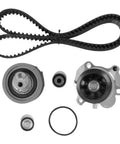 Timing Belt Kit With Water Pump Set Fits Audi A3 A4 TT 2005 2014 20T 20L BPY BWT CDMA Engines Helps You Save Cash Ride Smooth Like Butter So This Kit Is Rock Solid Handles Daily Commute Or Weekend Warrior Needs Great Quality Worth Buying., timing belt, water pump, tensioner, idler, seal